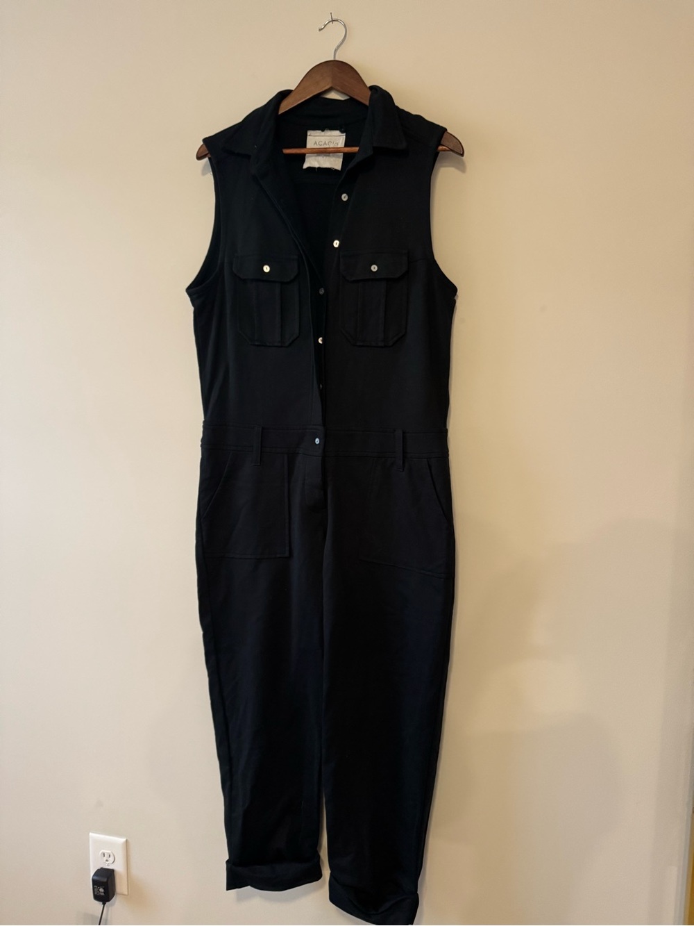 Acacia Swimwear - Sleeveless Black Utility Jumpsuit